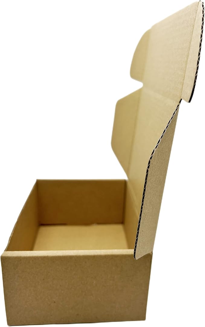 6x4x2.2 Inches Small Shipping Boxes 50 Pack Corrugated Cardboard Packaging Business Moving Mailing Box
