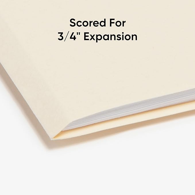 Smead File Folders Letter Sized,1/3-Cut Tab,Assorted Positions,Letter Size Manila Folders,100 Per Box (10381),(Pack of 2)