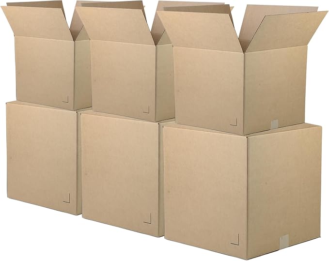 The Boxery Moving Boxes 10-Pack Larger | 20x20x20 inch | Durable ECT 32 Corrugated Shipping Boxes for Mailing, Packing, Moving, and Storage — Recyclable and Made in the USA