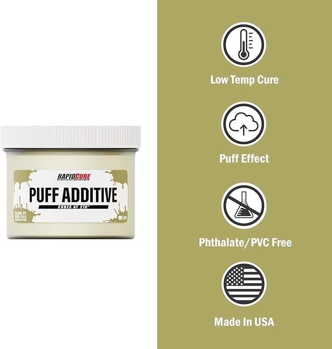 Screen Print Direct Rapid Cure® Screen Printing Ink Puff Additive (3.5 Gallon - 448oz.) - Plastisol Ink for Screen Printing, Fast Curing Fabric Paint, USA Made