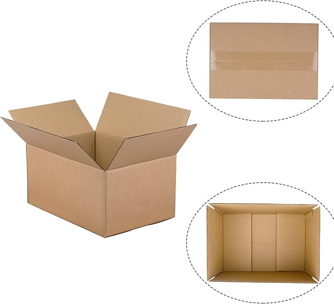 Shipping Boxes 10x7x5 Inches Small Corrugated Cardboard Boxes, 25 Pack