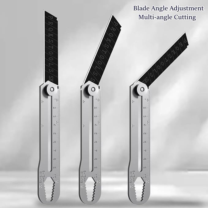2PCS Stainless Steel Utility Knife,Multi-Functional Retractable Box Cutter with 10PCS Blades,Extended Glass Scraper,Razor Blade Scraper with Scale & Bottle Opener for Office,Home,Workshop