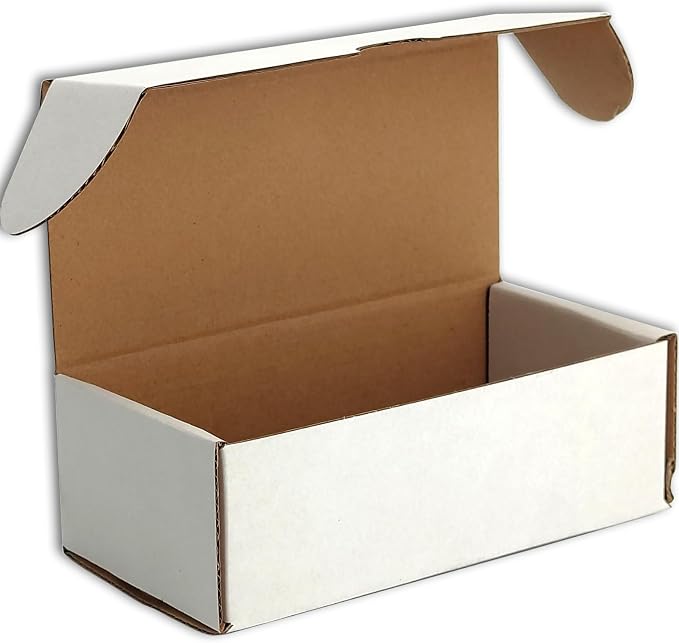 4x3x2 Shipping Boxes Set of 50, White Mailer Corrugated Cardboard Box | for Packaging, Literature, Packing, Mailing, Storage, Small Business, Moving, Gift, Supplies, Quick Fold, Tab Locking