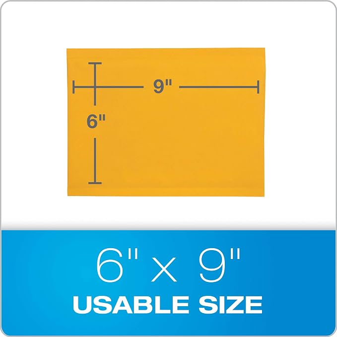 Quality Park Bubble Mailers, 6 x 9 Shipping Envelopes, Self-Seal, Durable Brown Kraft Padded Envelopes, Redi-Strip Peel Off Closure, 50 Per Box (QUA85755)