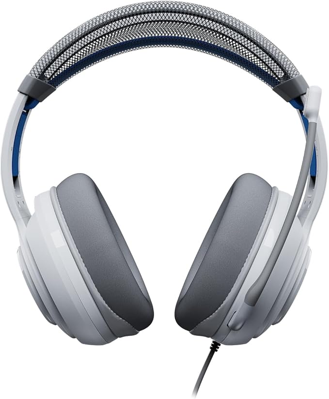 Turtle Beach Atlas 200 Wired Gaming Headset Officially Licensed for PlayStation, PS5, PS4, 50mm Nanoclear Drivers, Flip-to-Mute Mic, Memory Foam Cushions, Floating Headband - White