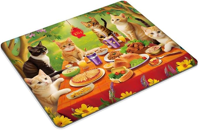 Kitten Party Mouse pad Customized Mousepad Non-Slip Rubber Base Mouse Pads for Computers Laptop Office Desk Accessories Mouse pad