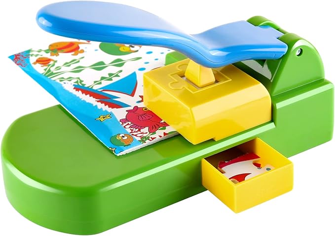 CYFUN DESIGN Puzzle Maker with 10 Adhesive Foam Picture & Photo Cutter, DIY Paper, Craft & Handmade Passer Puncher for 4x6 Puzzles