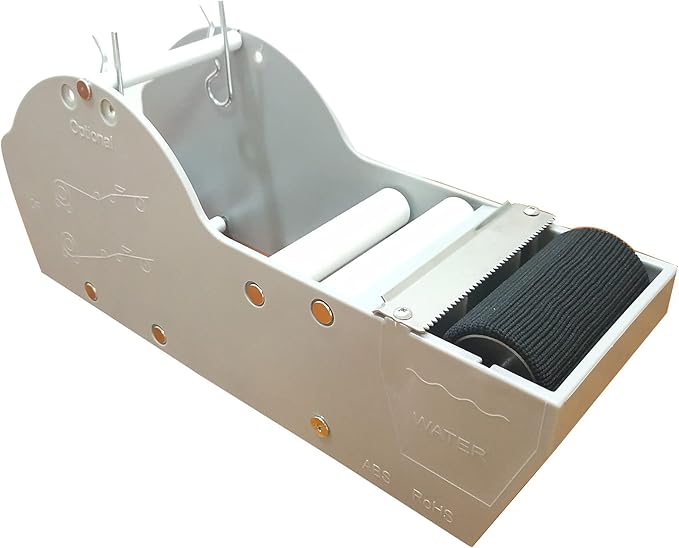 WELSTIK Water Activated Gummed Kraft Paper Tape Packaging Dispenser 3 Inch for Shipping, Carton and Box Sealing, Gray
