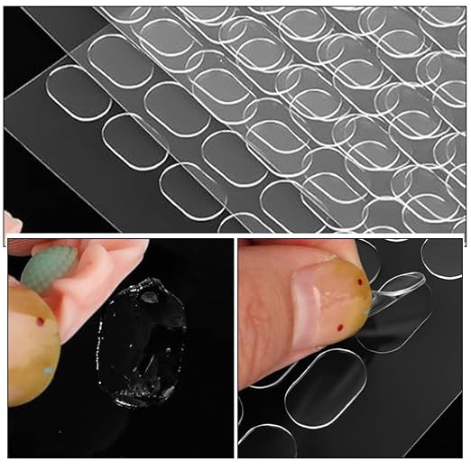 800pcs Double-Sided Adhesive Gel Dots Removable Sticky Tack for Wall Hanging Posters Museum Display Home Office Classroom Use