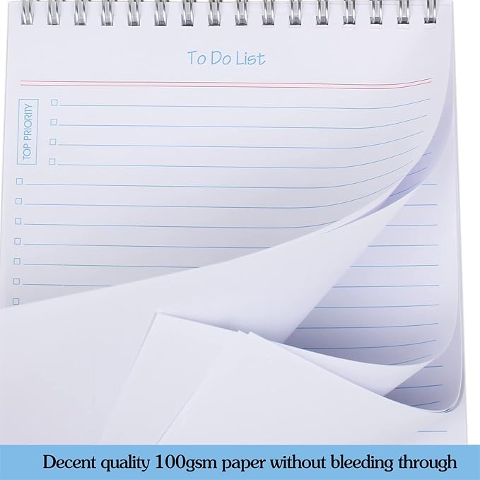 To Do List Notepad Minimalist - Daily Planner Notepad 60 Sheets Tear Off, 5.5" x 8.3" Checklist Productivity Note Pad for Work and Personal Organized