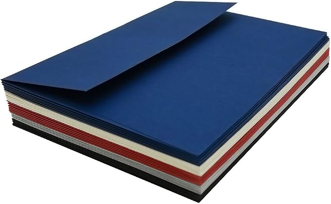 A7 Navy Blue Invitation 5x7 Envelopes 100 Count- Self Seal, Square Flap,Perfect for 5x7 Cards, Weddings, Birthday, invitations, Graduation, Baby Shower, 5.25 x 7.25 Inches, 100 Pack, (Navy blue)