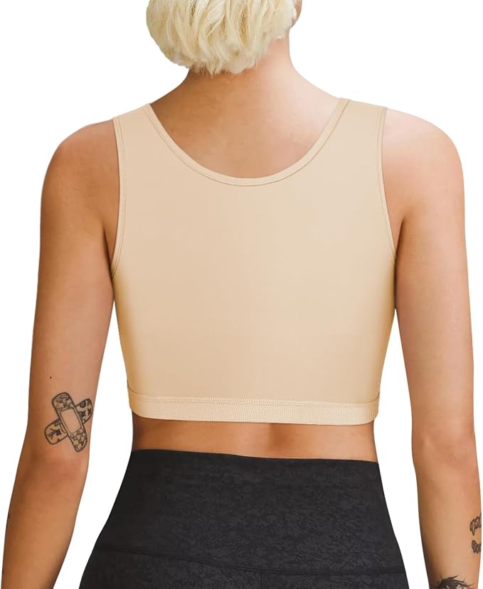 GCTBL Chest Binder for Transgender Half FTM Binder Trans Breathable Compression Bra
