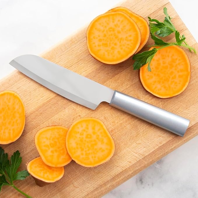 Rada Cutlery Cook's Utility Knife (R140), 4.75" Stainless Steel Blade, Silver Handle, Pack of 2