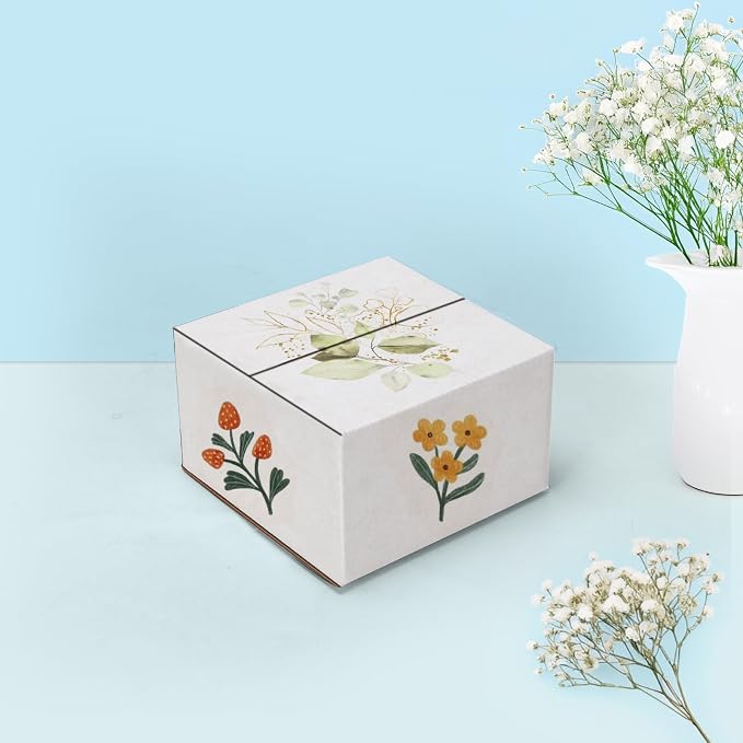 30-Pack Shipping Boxes 5x5x3 Inches, White | Corrugated Cardboard Box for Business Packing, Shipping, and DIY, Easy to Fold and Assemble