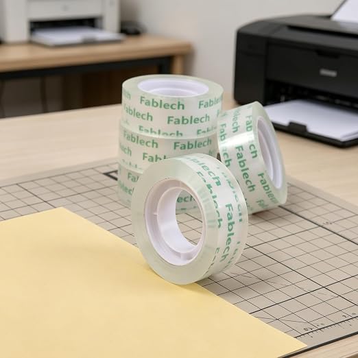 Crystal Clear Tape Refills for Dispenser, 3/4 Inch x 1000 Inch, 1 Inch Core, 8 Rolls Pack, Multi-Purpose Transparent Stationery Tape for Home, School, Office, Craft & Daily Use