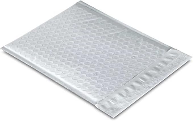 Sales4Less Poly Bubble Mailers #2 8.5X12 10 Pack, 0 6X10 10 Pack, 000 4X8 10 Pack Padded Envelope Mailer Waterproof Variety Pack, White
