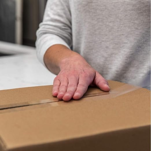 Duck EZ Start Clear Packing Tape with Dispensers – Quiet Easy Start Packaging Tape for Boxes,Shipping,Moving & Storage - 1.88 Inch x 22.2 Yards - 1.5" Core - Clear (824922),(Pack of 36)