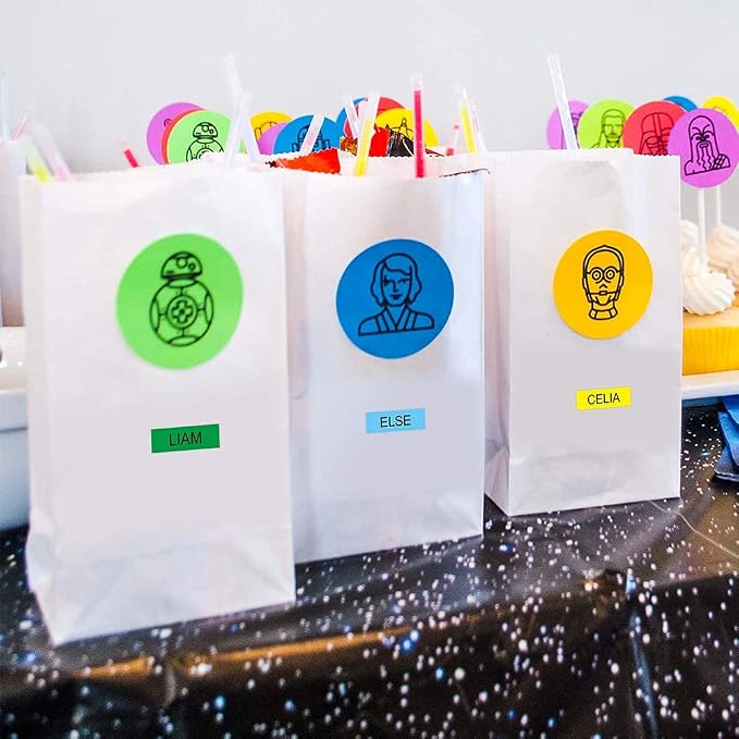 PT-D220 PTD210 PTD400AD PT-H111 PT-1750 Label Maker Tape 12mm 0.47 | Laminated Ptouch Label Tape Replacement for Brother TZ TZe Compatible with Brother P-Touch Refills 1/2 Inch x26.2 Ft, 6 Pack