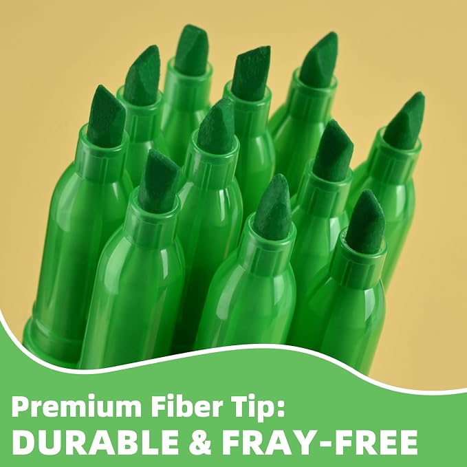 Cgerma Highlighters 36 Pack, Chisel Tip Green Highlighter Bright Colors,Quickly Drying, Perfect for Students Kids Adults Classroom, School, Office