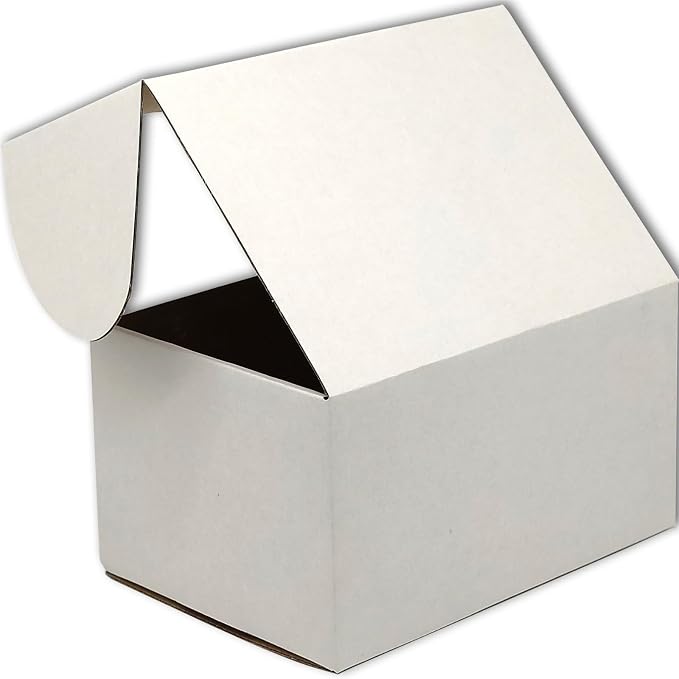 12x9x6 Shipping Boxes White Mailer Corrugated Cardboard Box Set of 15 | for Packaging, Literature, Packing, Mailing, Storage, Small Business, Moving, Gift, Supplies, Quick Fold, Tab Locking