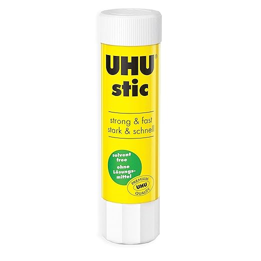 UHU Stic Glue Stick - Solvent Free - Clear Application - 8G/21G/40G - 1 of Each Size - Pack of 3