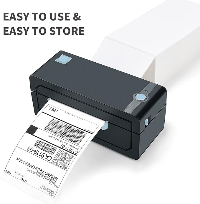 L LIKED 4x6 Direct Thermal Labels, 500pcs Perforated Fanfold, Compatible Zebra & Rollo Printers (Pack of 2)