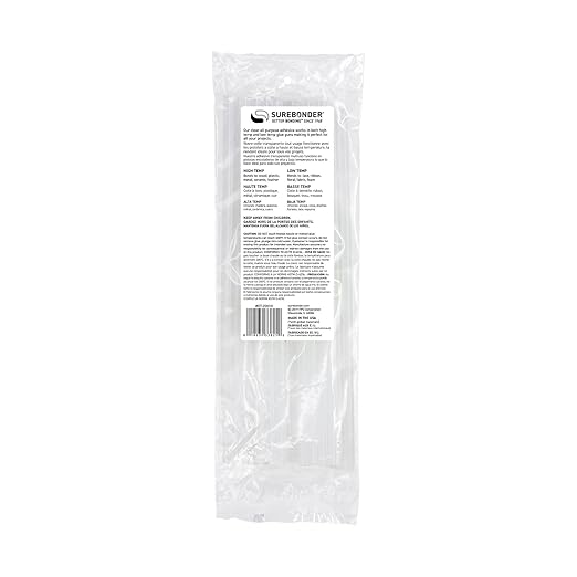 Surebonder Mini-Size 10-Inch Hot Glue Sticks, 20-Pack – All-Temp Adhesive for Crafts, DIY, and Repairs - Fits Mini Glue Guns