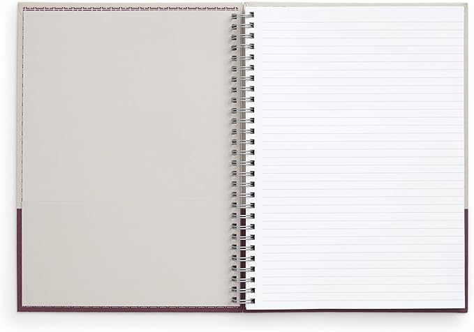TRU RED Medium Hardcover Ruled Notebook, Gray/Purple