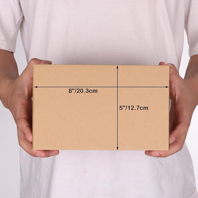 EdenseeLake 40 Pack 8x5x5 inches Shipping Boxes, Corrugated Cardboard Boxes Bulk for Packing, Moving, Mailing, Small Business