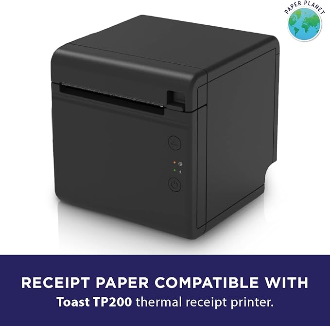 Thermal Paper for Toast TP200 Printer by Paper Planet | 20 Rolls