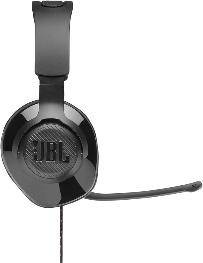 JBL Quantum 200 - Wired Over-Ear Gaming Headset with Voice Focus Directional flip-up mic and Memory Foam Ear Cushions (Black),(Pack of 4)