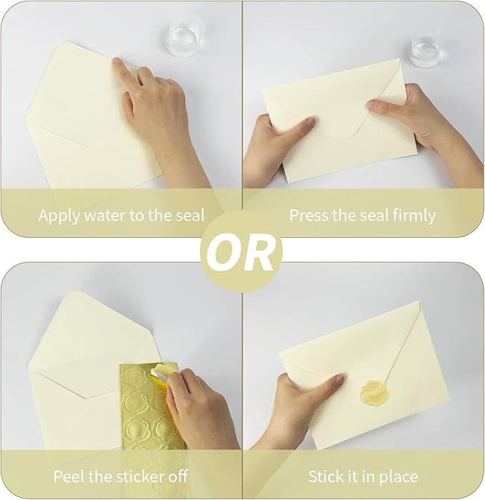YINUOYOUJIA 50 PCS Ivory Specialty Paper Envelopes A7, 5 x 7 Envelopes for Invitation, Great for Wedding Invitation Cards, Photos,Perfect for Birthday, Baby Shower, Graduation, Christmas