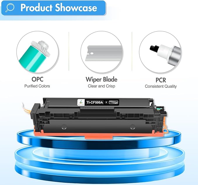 TRUE IMAGE Compatible Toner Cartridge Replacement for HP 202A CF500A 202X CF500X Color Laserjet Pro MFP M281fdw M281cdw M254dw M254nw M281fdn M280nw M254 M281 202 Toner Ink Printer (Black, 2-Pack)