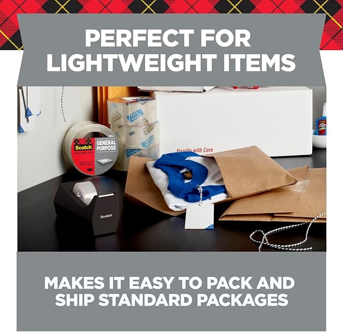 Scotch Shipping Packaging Tape, 1.88" x 109 yd, Great for Packing, Shipping & Moving, 6 Rolls (3350L-6)