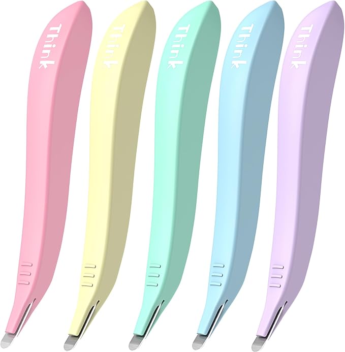 Magnetic Staple Remover 5 Pack, Pen-Shaped Staple Puller | Quick and Effortless Staple Removal, Magnetic Pickup Grabs Staples, for School & Home Office