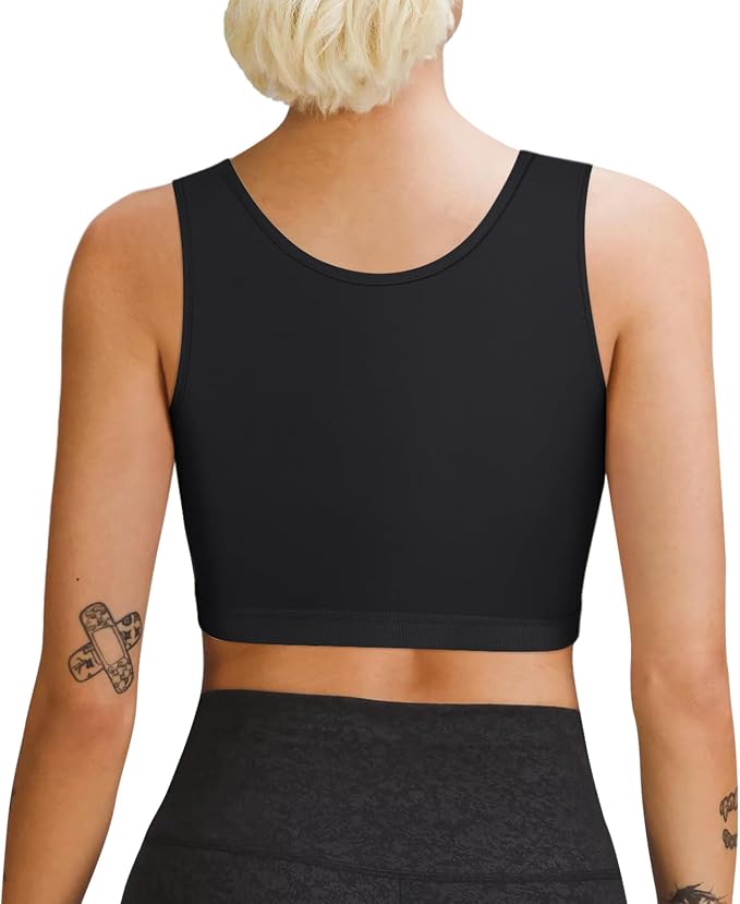 GCTBL Chest Binder for Transgender Half FTM Binder Trans Breathable Compression Bra