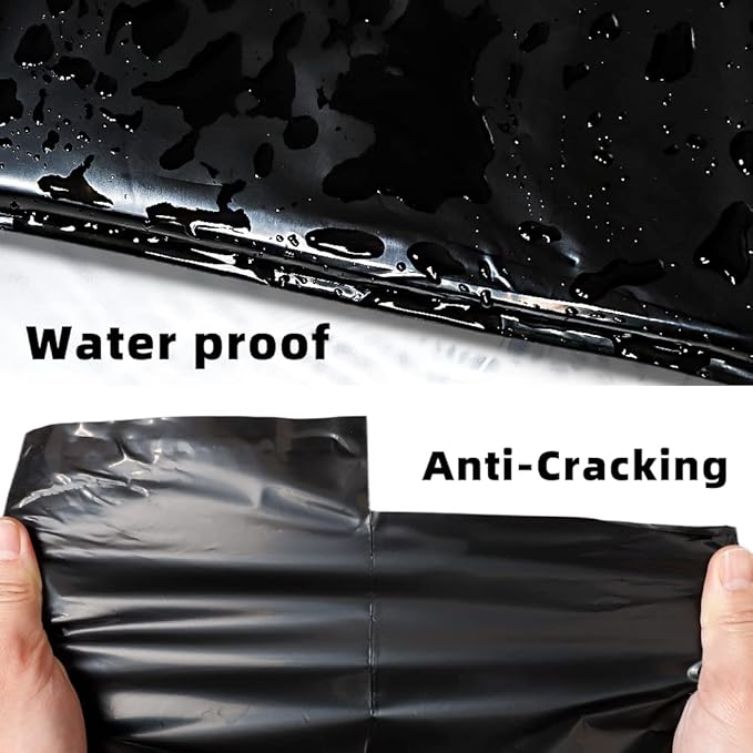POLYSELLS 500 pcs 12x15.5 Inches Black Poly Mailers Shipping Envelopes, Strong Adhesive Sealing, Waterproof, and Tear-resistant Postal Mailing Bags for Clothing, Books, and Accessories