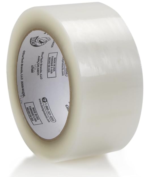 Duck Brand Standard Packing Tape Refills, 4 Rolls