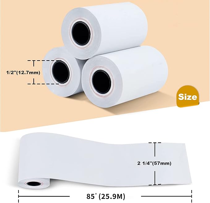 MFLABEL® 150 Rolls 2 1/4" x 85' Thermal Paper Cash Register POS Receipt Paper