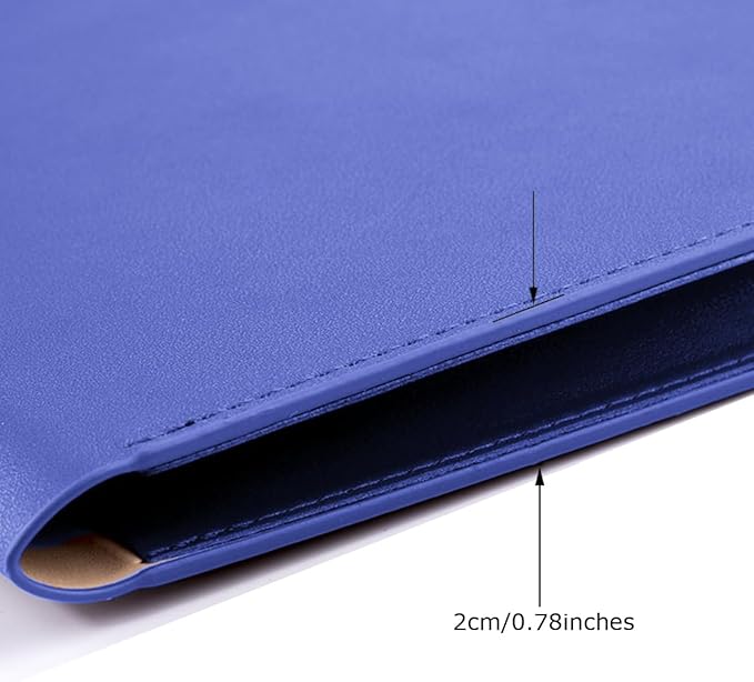 Enyuwlcm PU Leather A4 File Folder Document Holder Waterproof Portfolio Envelope Folder Case with Invisible Magnetic Closure (Purple, A4)