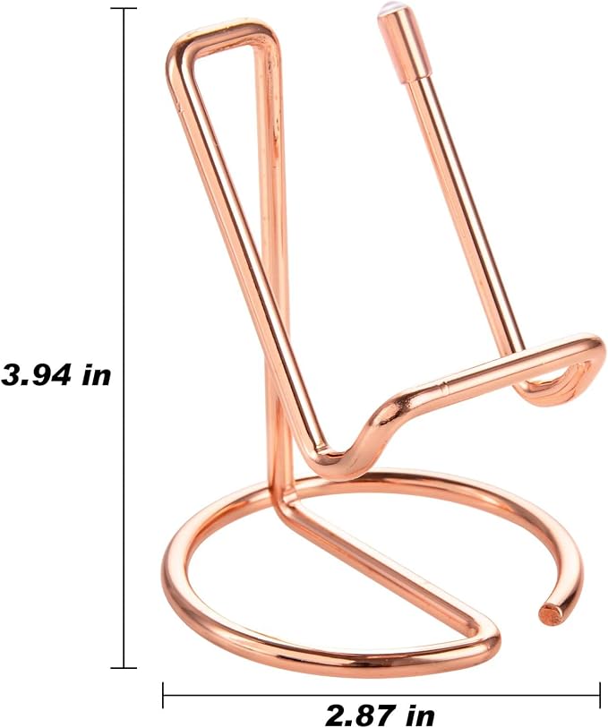 ROPOSY 2 Pack Cell Phone Stand for Desk, Rose Gold Cell Phone Stand Holder