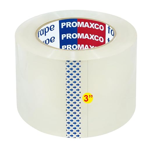 3" Heavy Duty Packing Tape, 24 Rolls, Clear, 3" Core, Total 1320Y, Clear, 2.2 mil, 3 inch x 55 Yards, Refill for Packaging and Shipping(3" Width, not 2" Width) | Total 1320Y, 2.2 mil, 3" Core, Refill for Packaging and Shipping(3" Width, not 2" Width)
