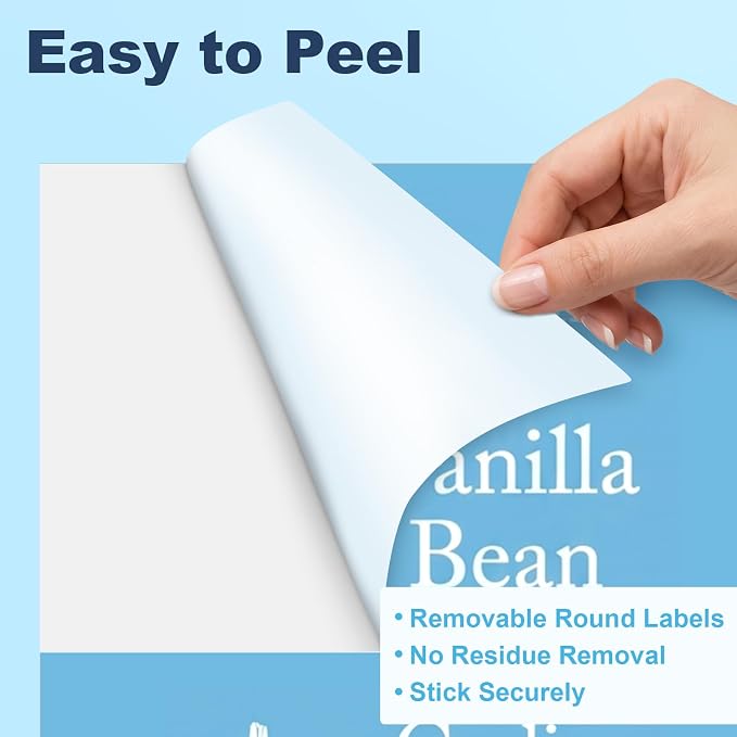 Shipping Labels 8.5" x 5.5" Half Sheet Printable Sticker Paper for Inkjet Printer, Mailing, Shipping, Organizing, 5 1/2 x 8 1/2 Half Page Labels (100 Sheets)