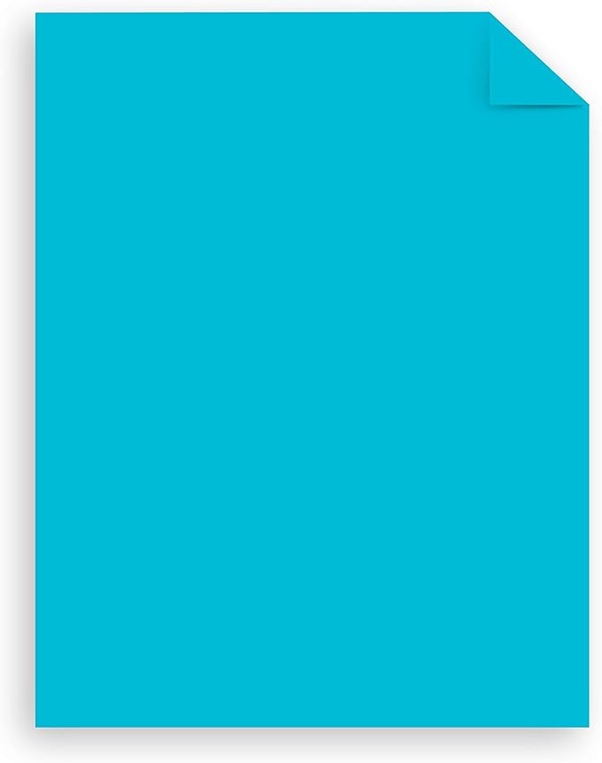 Astrobrights Mega Collection,Colored Paper,Bright Blue,625 Sheets,24 lb/89 gsm,8.5" x 11" - MORE SHEETS! (91621),(Pack of 6)