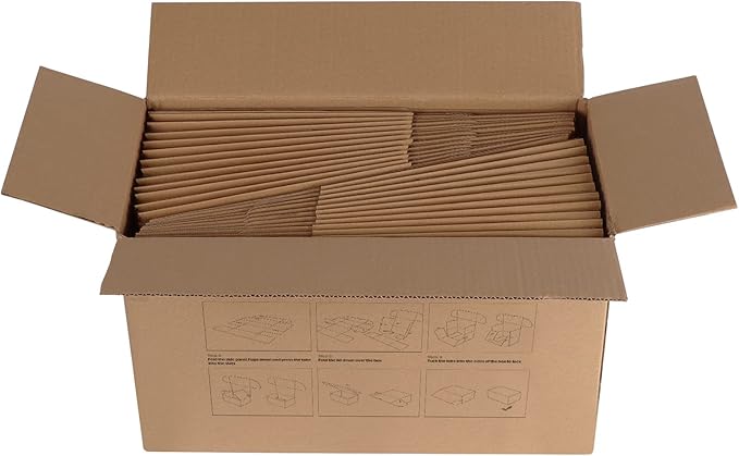 HORLIMER 9x6x3 inches Shipping Boxes Set of 25, Brown Corrugated Cardboard Box Literature Mailer