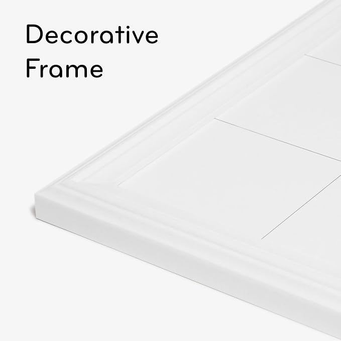 U Brands Magnetic Dry Erase Calendar White Board, 30" x 20", White Wood Style Frame, Includes Magnets | 30 x 20 in. Monthly grid plus notes and to-do sections. Magnetic painted steel. Hangs either way. 5-year warranty.