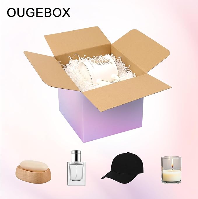 30 Pack 6x6x6 Small Shipping Boxes, Colorful Packing Boxes for Shipping & Storage, Corrugated Cardboard Boxes for Small Business
