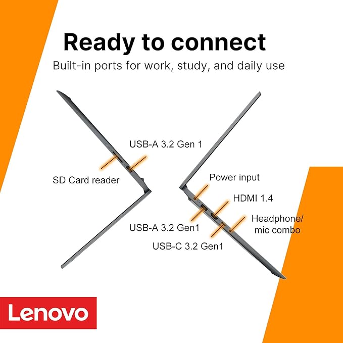 Lenovo IdeaPad Slim 3i 15.6" FHD Laptop • Microsoft Office 365 • 1.1TB Storage • LPDDR5 • Intel 4 Cores • 128GB SSD and 1TB Cloud • WiFi 6 • Military-Grade • Windows 11 no Mouse • Essential Laptop