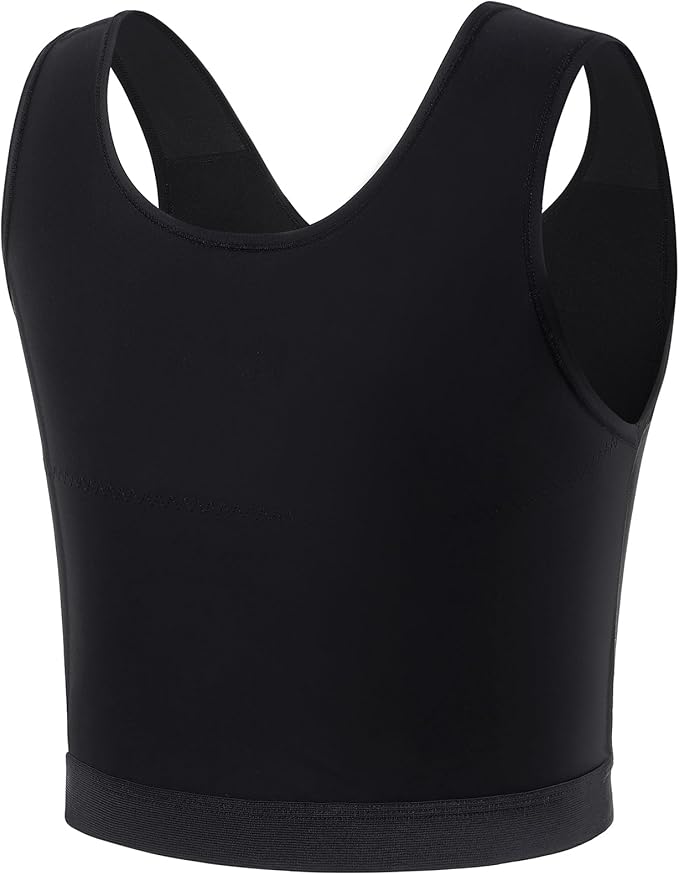 GCTBL Chest Binder for Transgender Half FTM Binder Trans Breathable Compression Bra