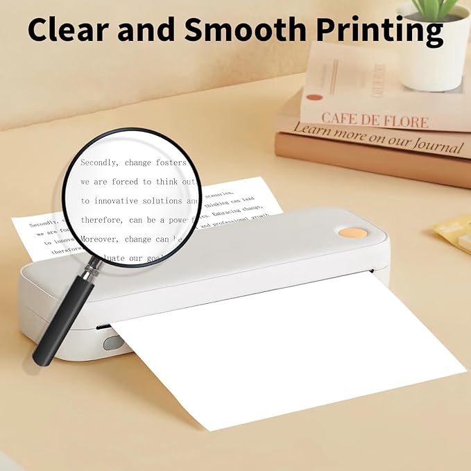 MFLABEL 8.5x11 Thermal Paper - 10-Year Fade-Proof! 100-Sheet Letter Size for Portable Printers (Compatible with iDPRT/Peripage/Munbyn) | BPA-Free Quick-Dry | Not for Laser/Inkjet